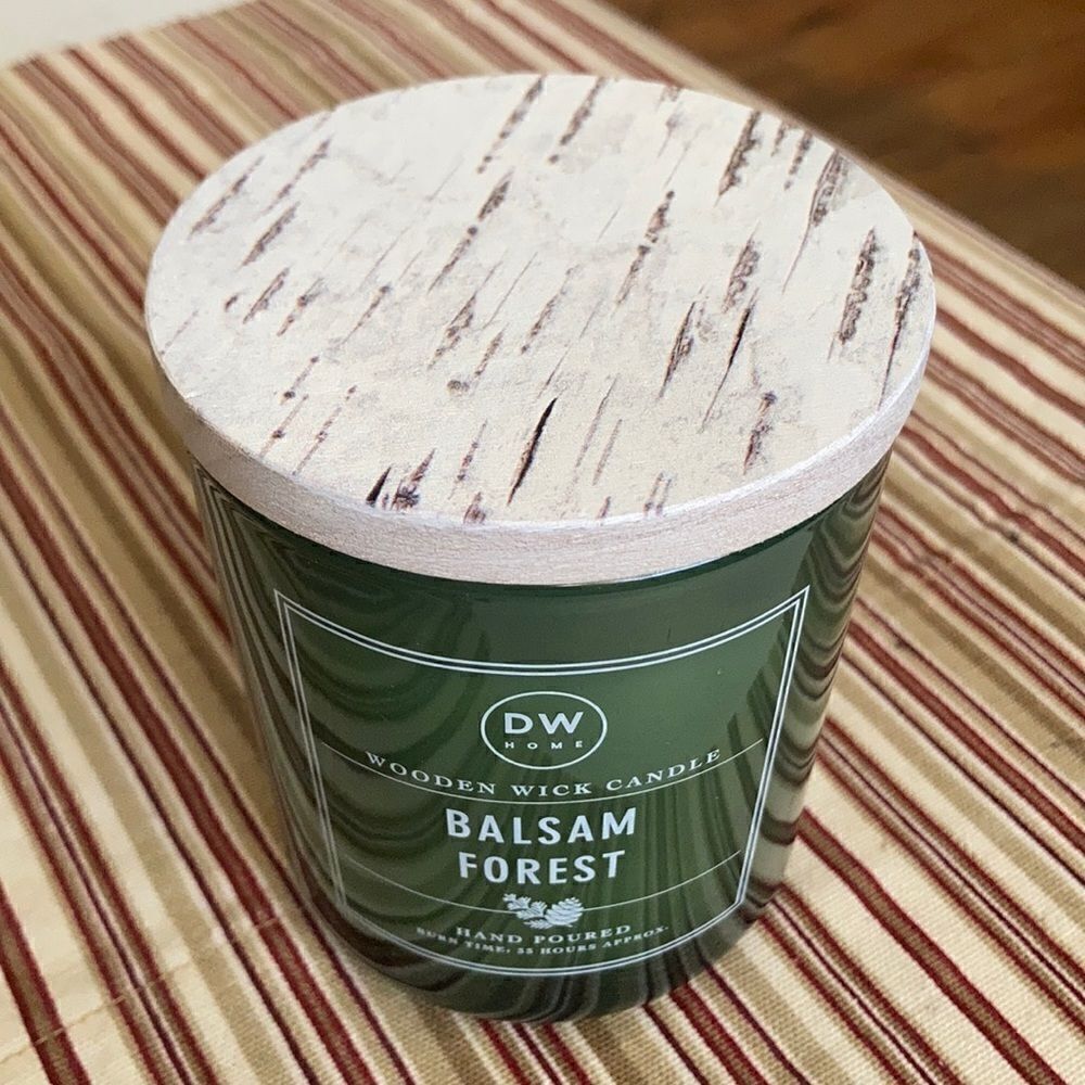 DW Home Balsam Forest Wooden Wick Candle